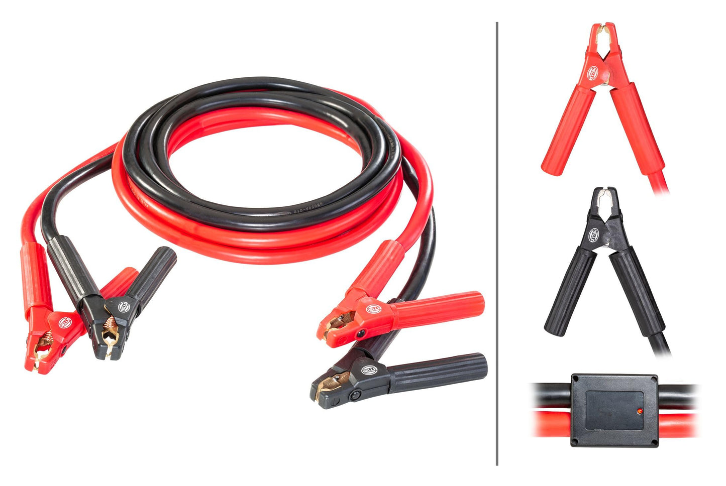 HELLA jumper cable - car jumper cable - 5.0 meters - starter cable for petrol and diesel engines - with carrying bag - 8KS 236 694-001