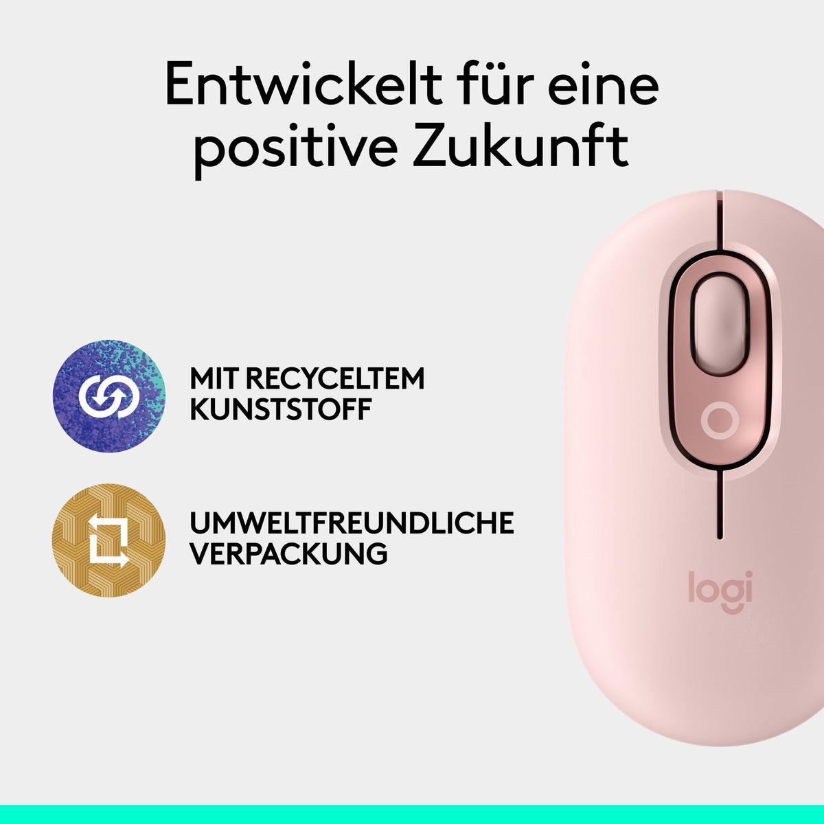 Logitech POP Mouse, mouse Bluetooth compactă și mobilă fără fir - 910-007413