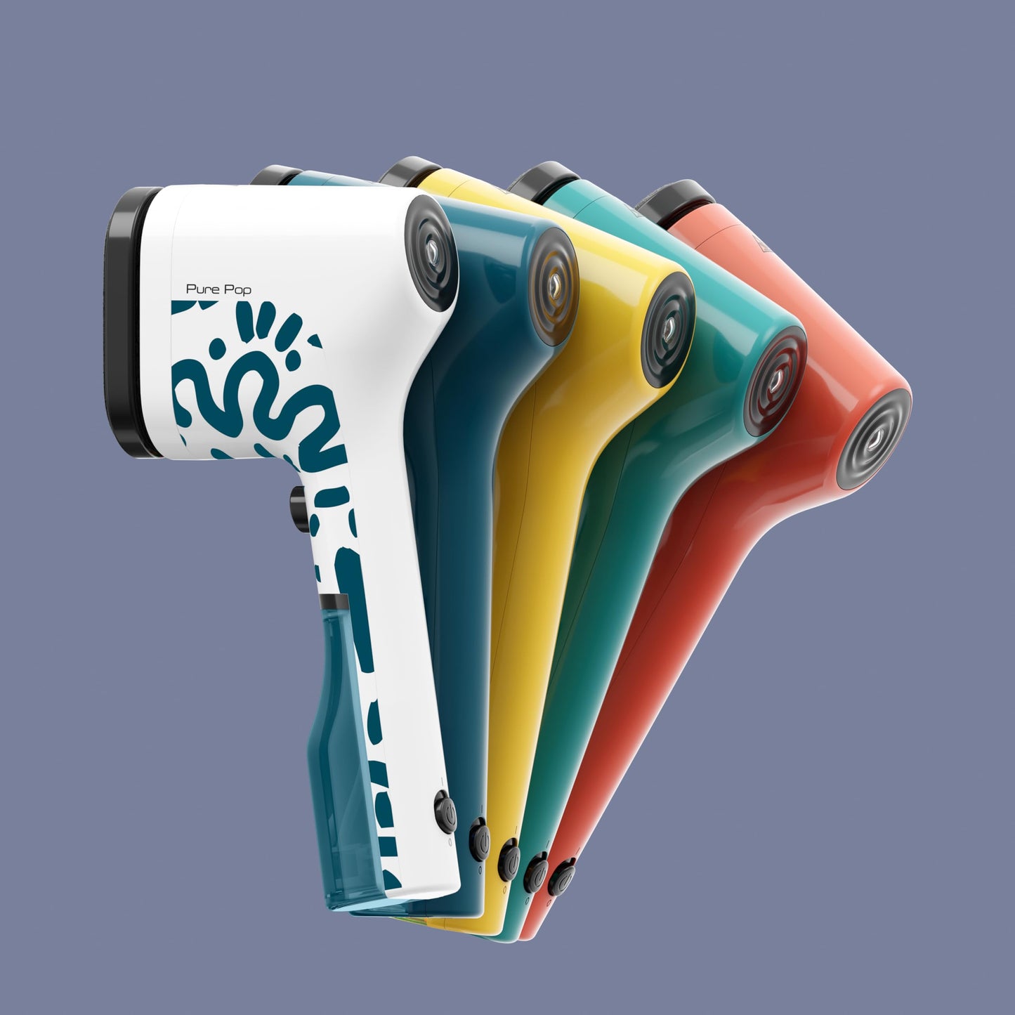 Tefal Pure Pop Home & Travel steam brush, 20 g/min. Steam release, ready for use in 15 seconds, pad system, safe steam straightening, at home/on the go, 2 water tanks, Alpine blue, DT2040E1