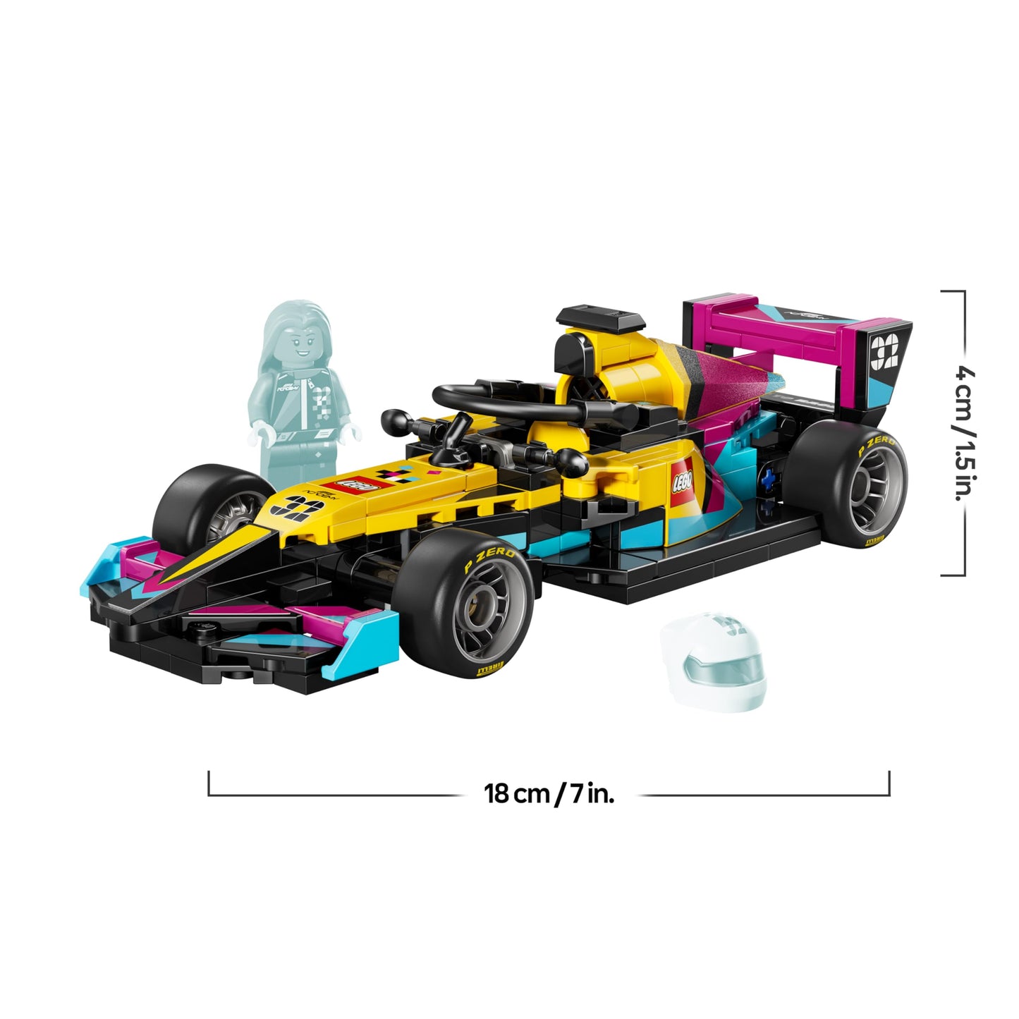 LEGO Speed Champions F1 ACADEMY racing car - toy model car - with Formula 1 racing driver minifigure - gift for girls, boys and adult fans aged 10 and over - 77258