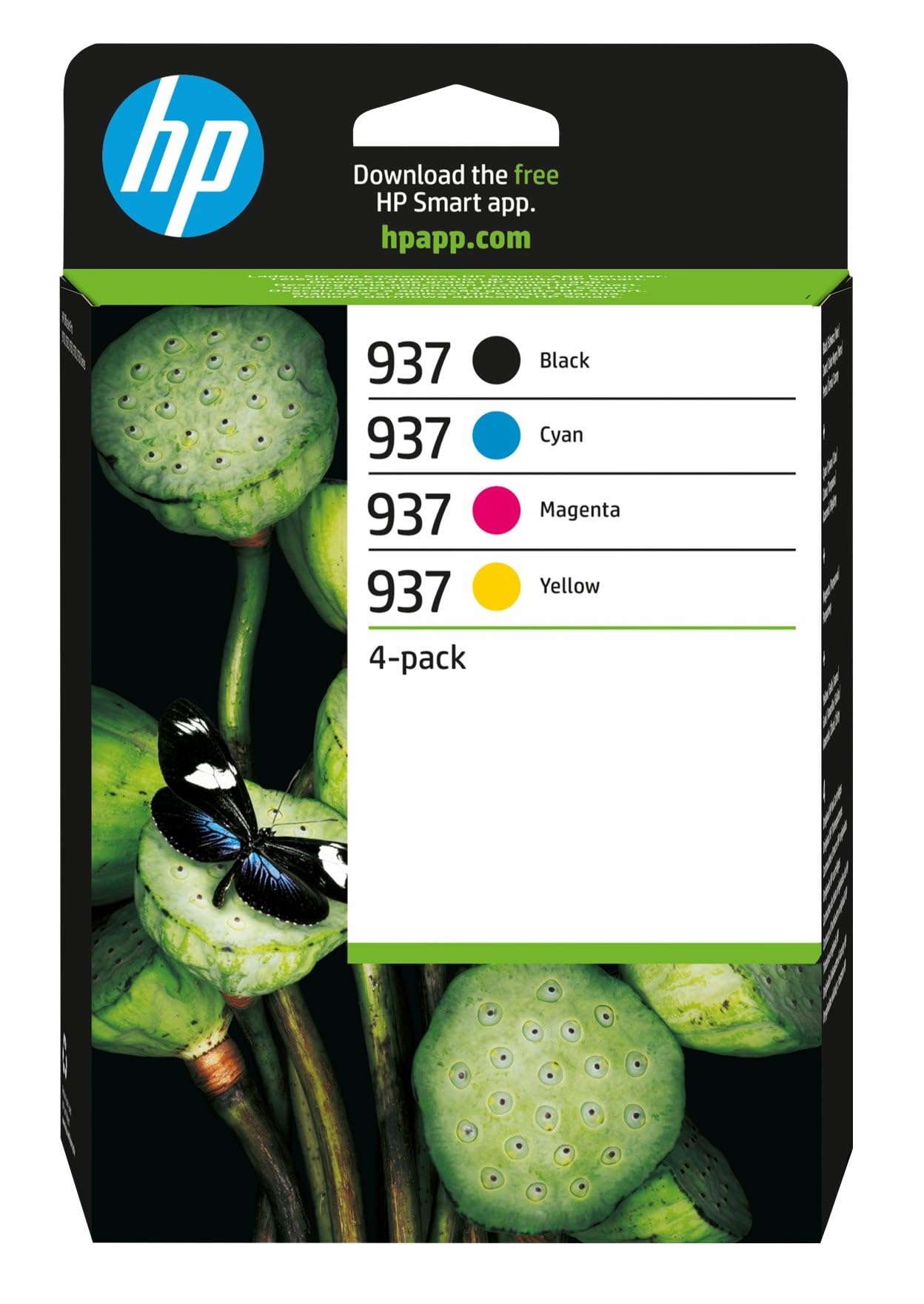 HP 937 4-Pack CMYK(4) Original Ink Cartridge - 6C400NE#LS1