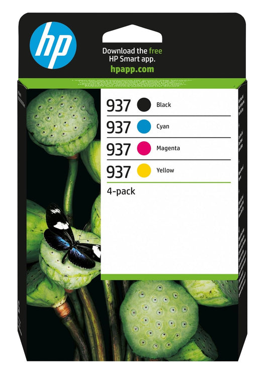 HP 937 4-Pack CMYK(4) Original Ink Cartridge - 6C400NE#LS1