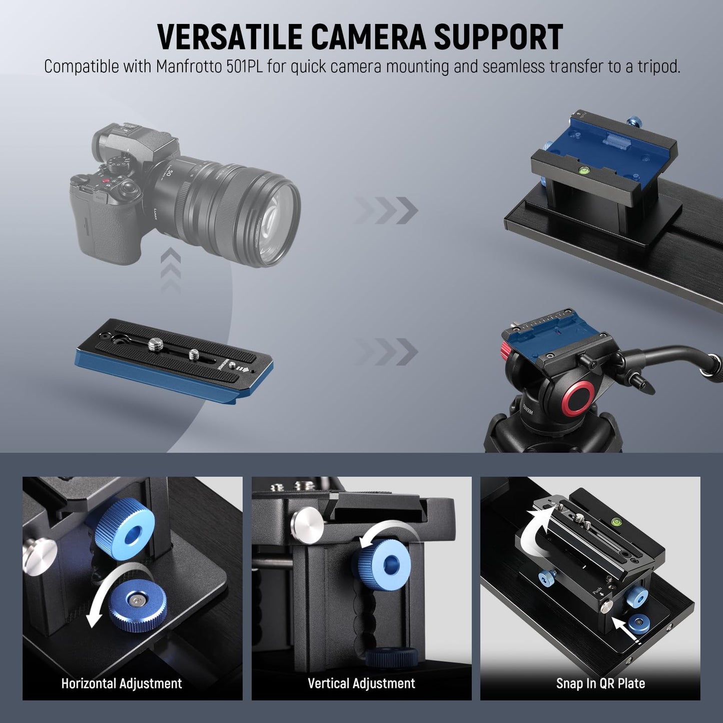 NEEWER Teleprompter X14 III with RT113 remote/app control, 45° tilt 14" beam splitter metal frame camera mount QR plate compatible with 501PL compatible with iPhone iPad DSLR no assembly