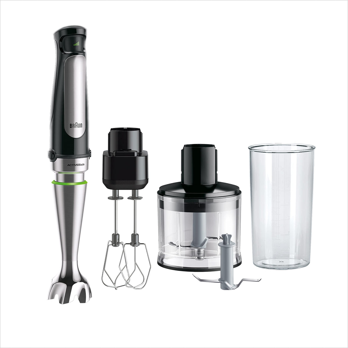 Braun Household MultiQuick 7 Mixer, splash guard, dishwasher safe, BPA-free, 600 ml, chopper 500 ml, ice blade, MQ 7035XBI, 1000 W, black, MQ7035XBI