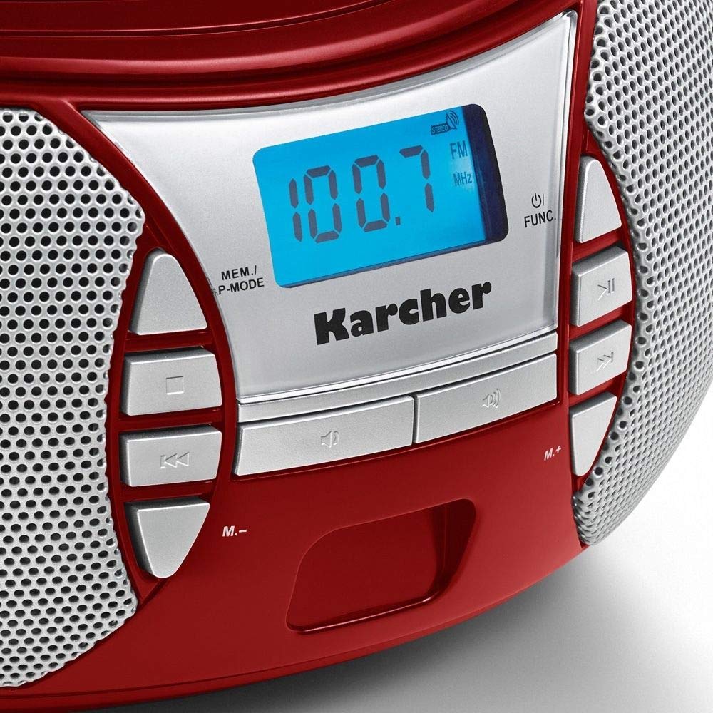 Karcher RR 5025-R - portable radio with CD player, FM, AUX-In, boombox