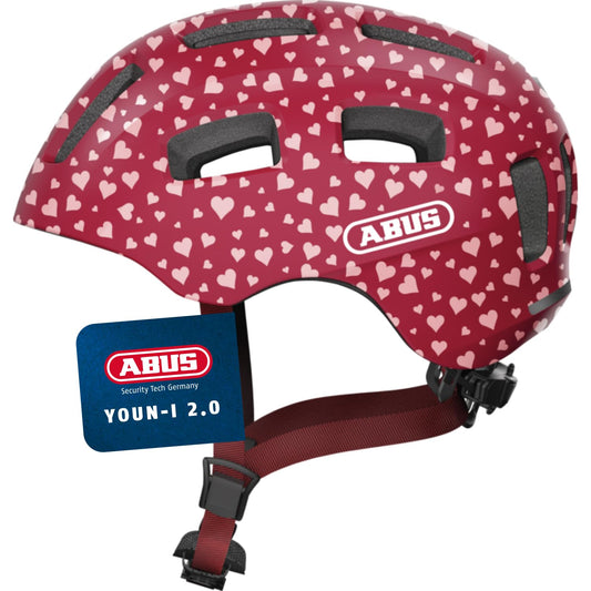 ABUS Unisex, bicycle helmet, red (Cherry Heart), S (48-54 cm) - 63808