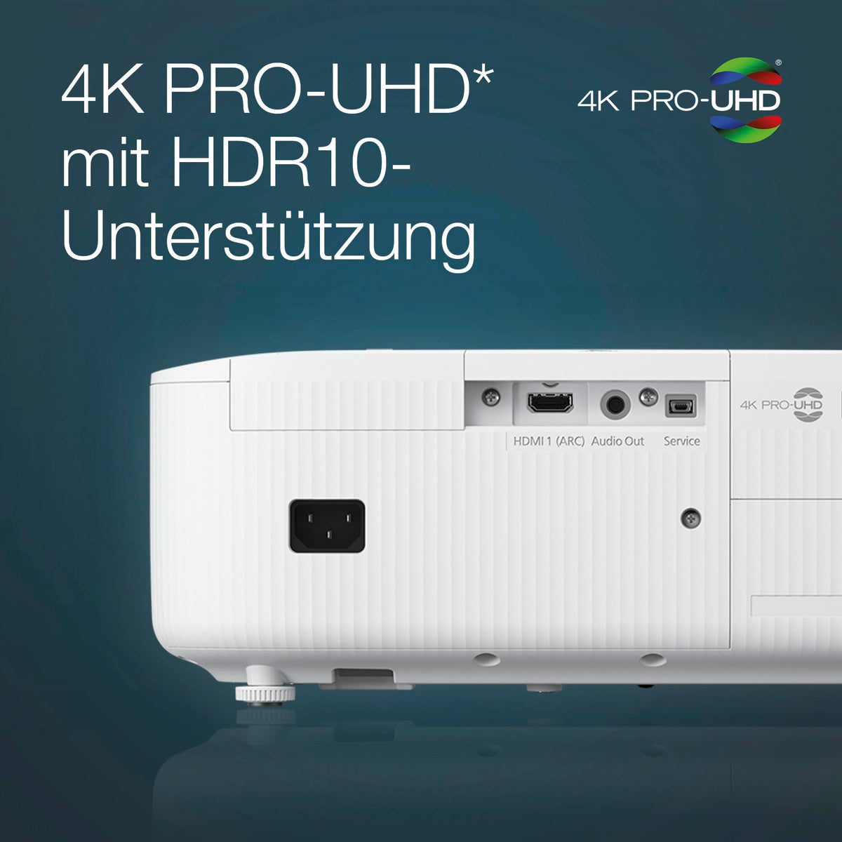 Epson EH-TW6250 | 4K PRO-UHD Projector | 2,800 Lumens | 3LCD | Android TV | 500" Projection Area | Easy Setup with Keystone Correction | For Home and Gaming | White - V11HA73040