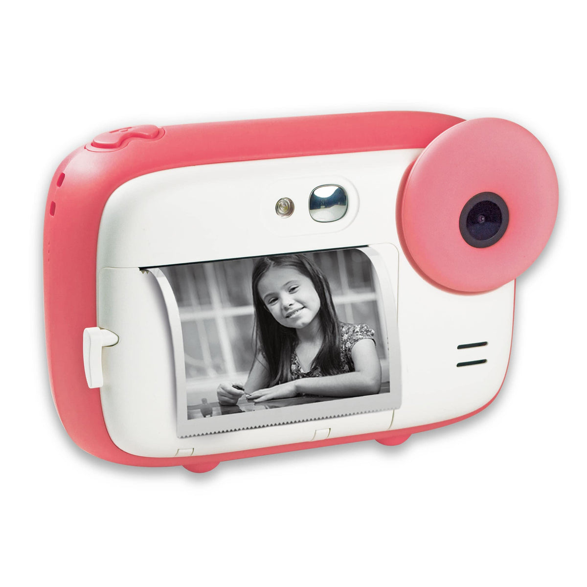 AGFA Photo Realikids Instant Cam Pink - Instant camera for kids - Photo, selfie, and video - 3 rolls of thermal paper for 300 photos - LCD screen - ARKICPK - ARKIC-PK