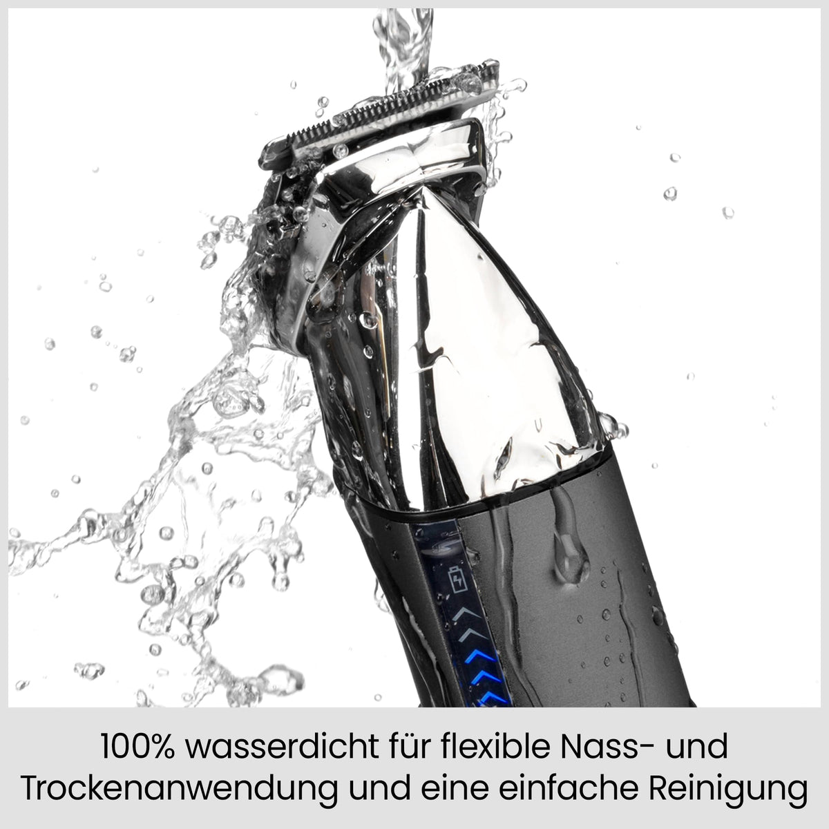 BaByliss Super-X Metal 15-in-1 Multi-Trimmer – Kit de îngrijire fără fir, inclusiv trimmer pentru barbă și tăietor de păr pentru nas, rezistent la apă, cadou pentru bărbați, argintiu/gri, MT996E