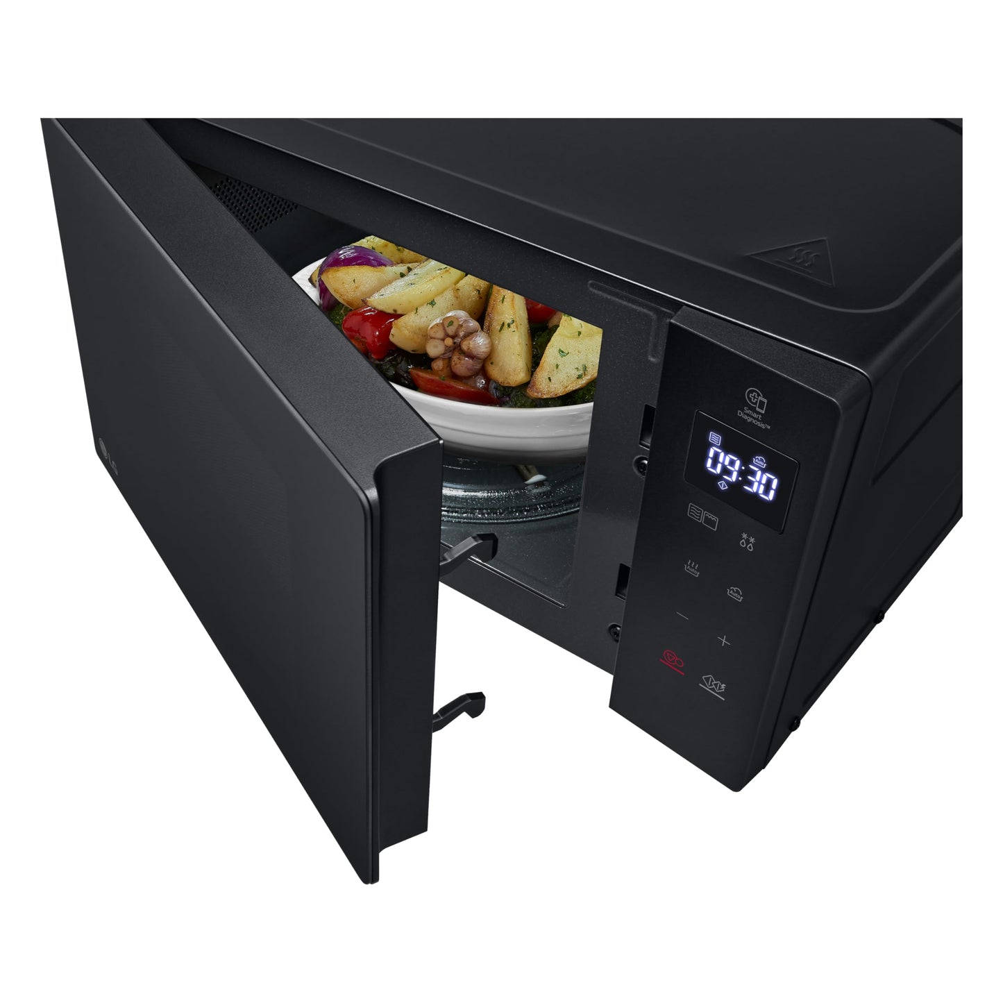 LG MH6032GAS microwave (20 L, 1050 W) with grill (570 W), Smart Inverter technology, quartz grill, EasyClean, black