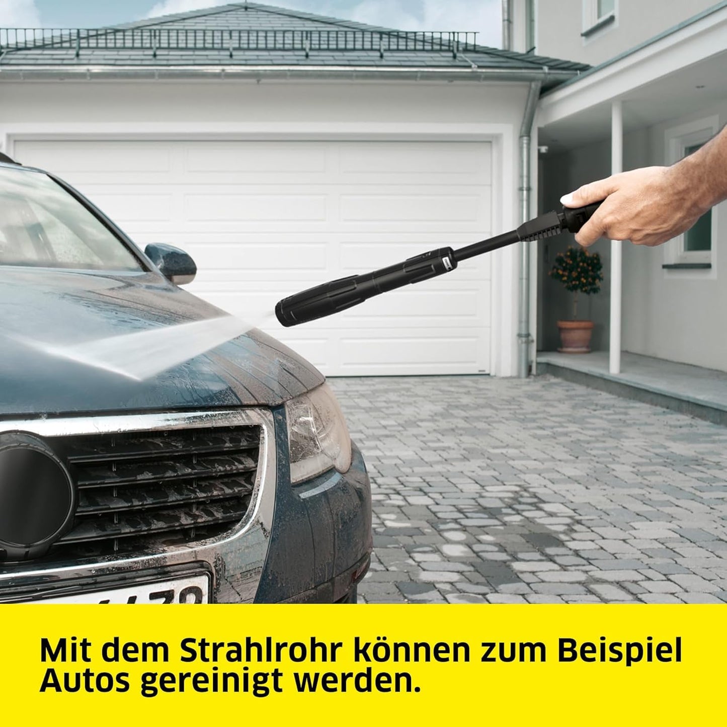 Kärcher high-pressure cleaner K 5 Classic Car & Home, pressure: max. 145 bar, delivery rate: 500 l/h, area: 40 m²/h, water filter, weight: 5.6 kg, high-pressure gun, dirt blaster, VPS, car & home kit - 1.950-706.0