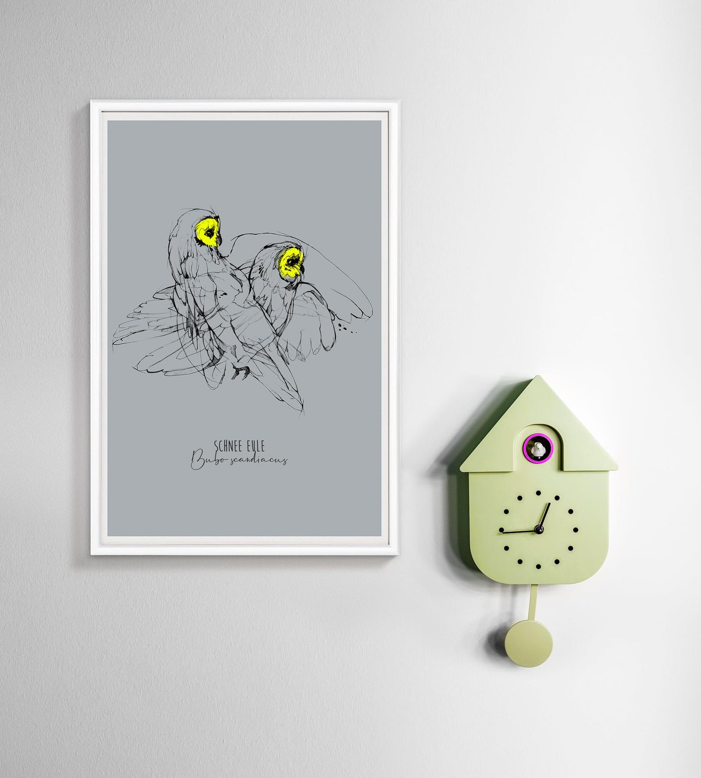 walther design picture frame white poster format with artificial glass, New Lifestyle plastic frame KVX691W