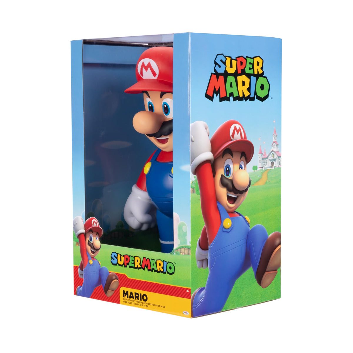 Figură Nintendo Super Mario cu o înălțime de 50 cm, mobilă în multe poziții diferite, având 11 puncte de articulație. Perfectă pentru fanii și colecționarii Super Mario, potrivită pentru copii de la 3 ani. - 78254