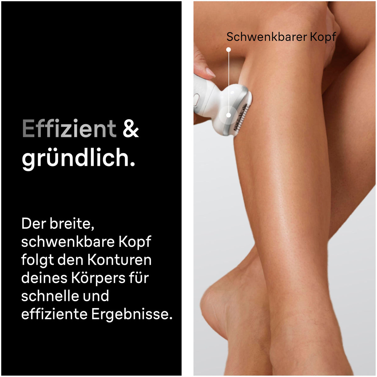 Braun Epilierer Damen Silk·épil 9, Ladyshaver, Rezistent la apă, 9-041, Argintiu - SES9-041