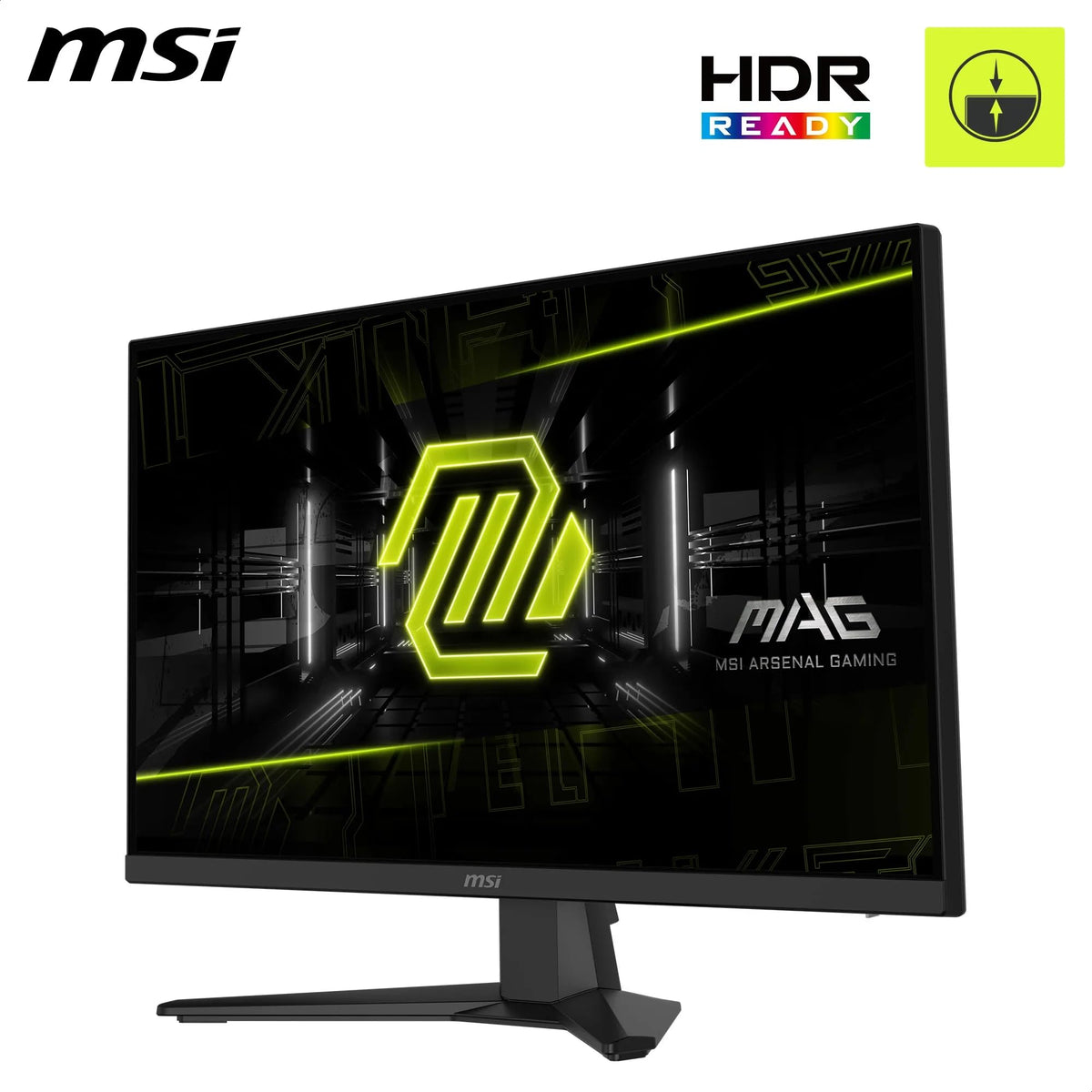MSI MAG 272FDE, 27 inch, FHD, 1920x1080, Gaming Monitor, 200 Hz, 0.5 ms, HDR capable, AMD FreeSync Premium, eye-friendly, AI Vision, HDMI 2.0b, DP 1.2a, borderless, adjustable, VESA mount, Black - 9S6-3CE51T-009