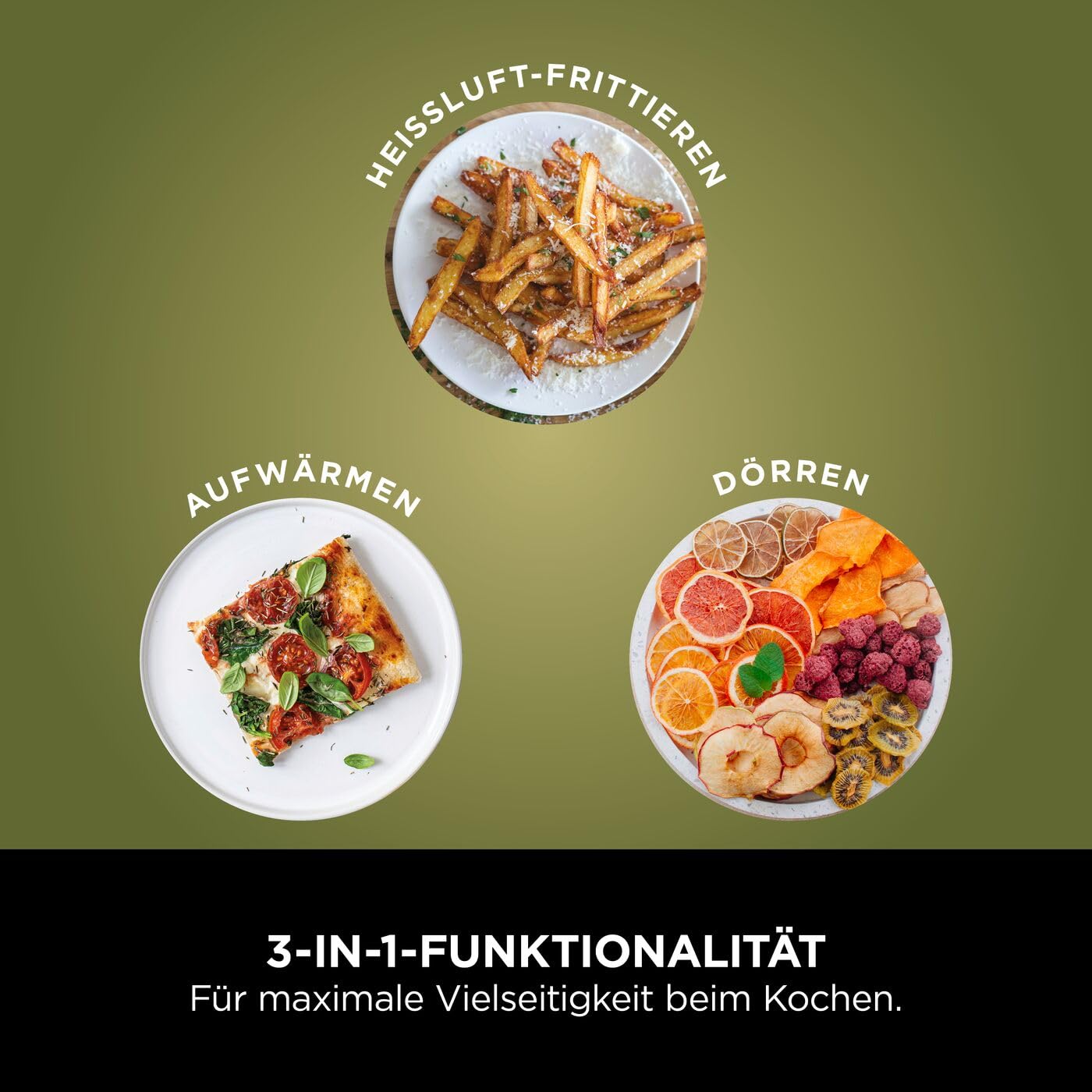 Ninja air fryer 4.7L 3in1 air fryer deep fryer hot air fryer - AF110EU