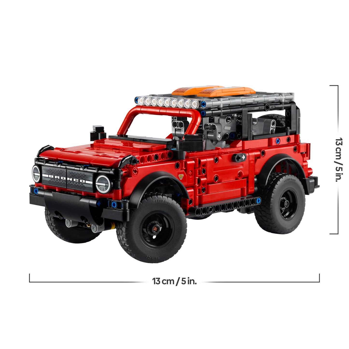LEGO Technic Ford Bronco SUV off-road vehicle - model car with opening doors, V6 engine, suspension and steering - collector's model and gift for boys aged 9 and up - 42213