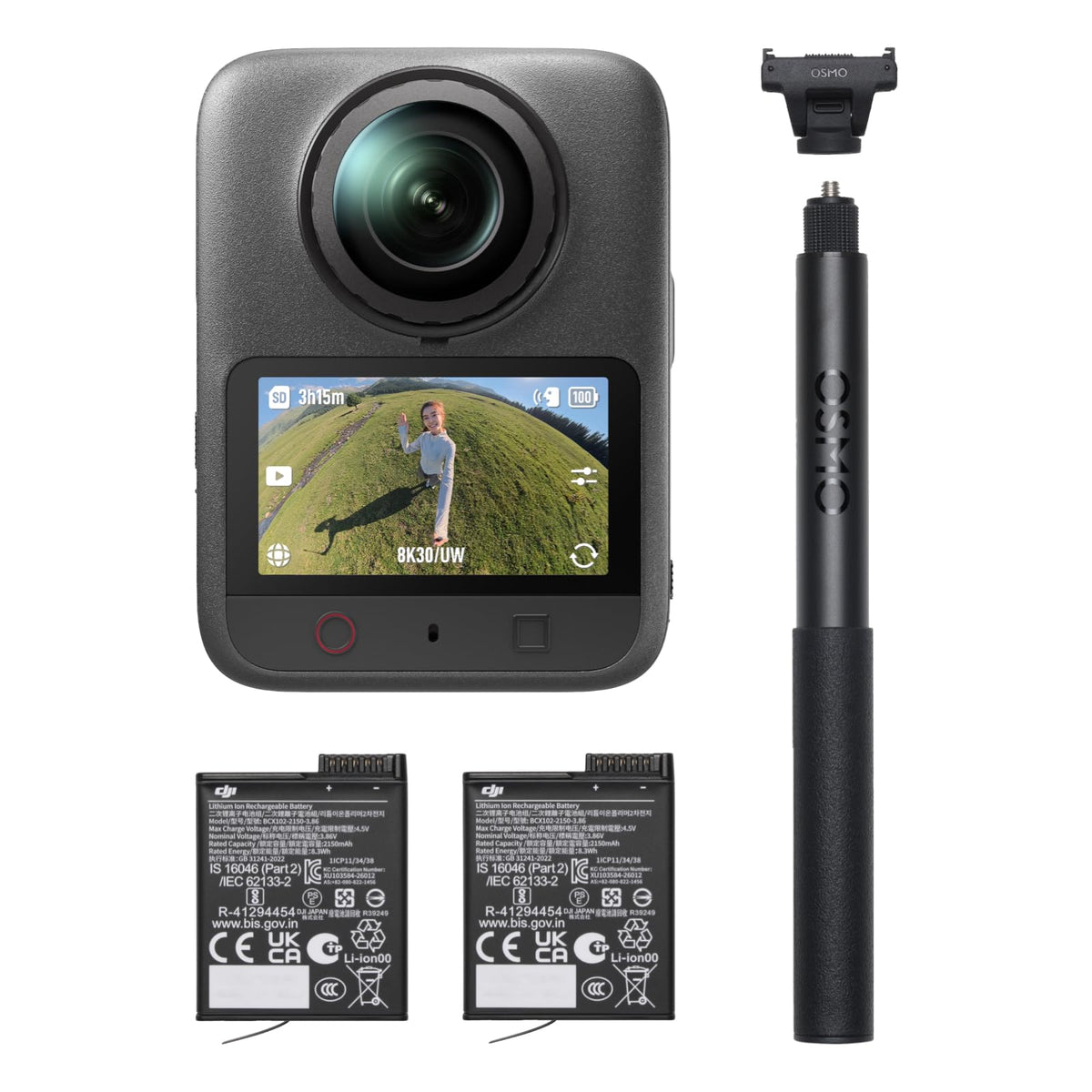 DJI Osmo 360 II Essential Combo, 8K-360°-Camera - 6937224157750
