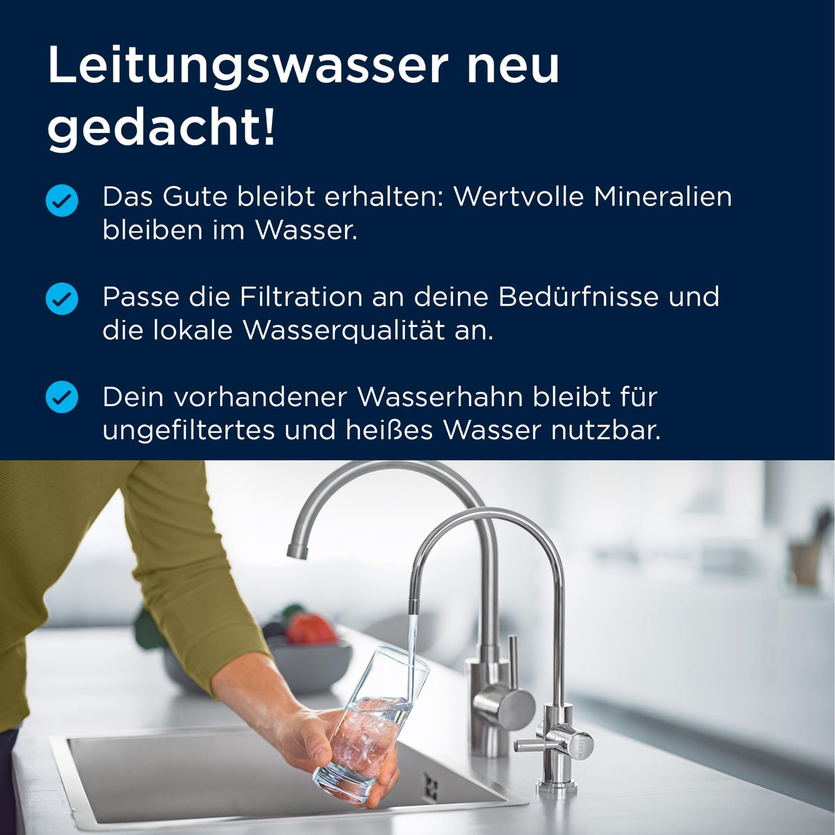BRITA Filtru de apă robinet mypure P1 sistem de filtrare a apei - 065751