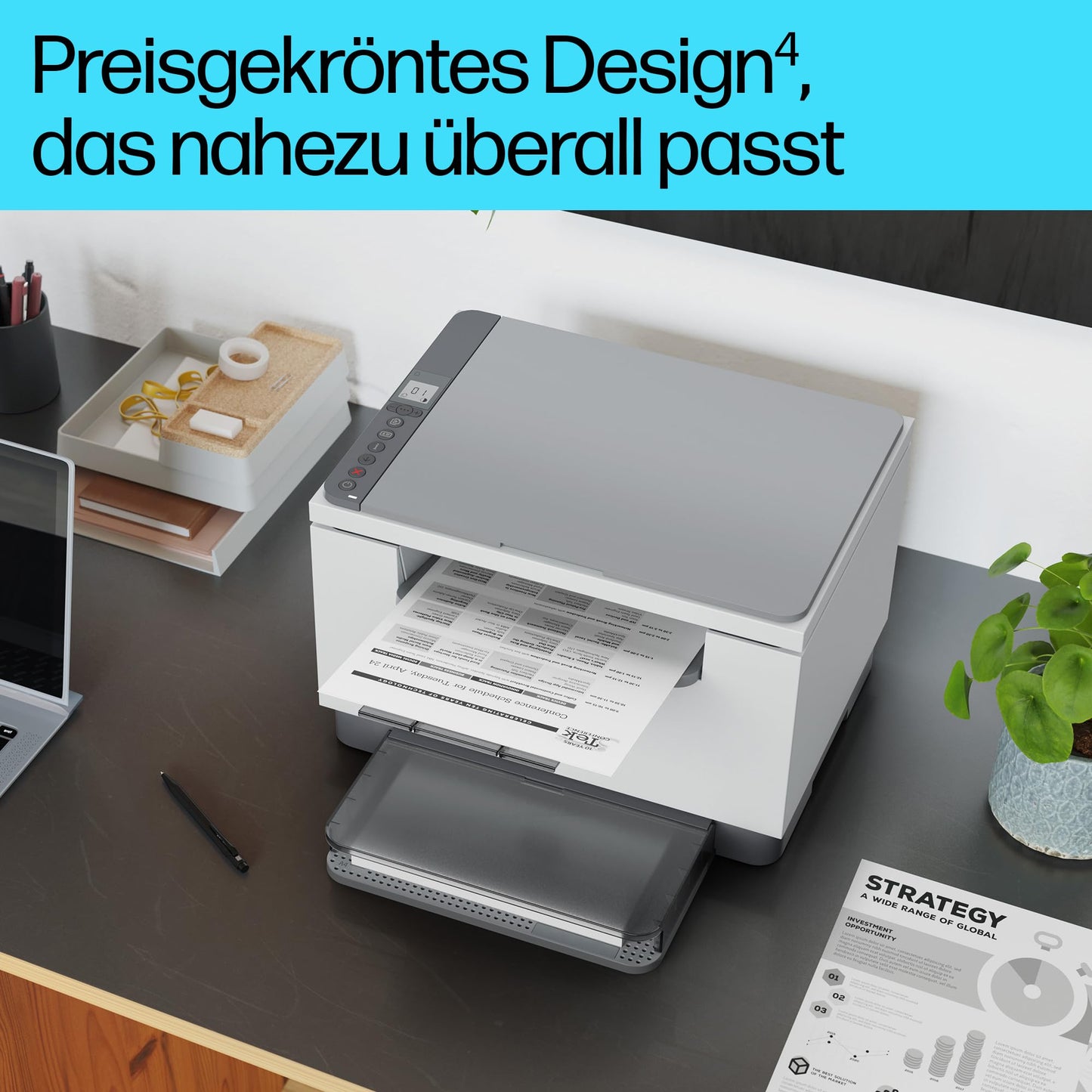 HP LaserJet MFP M234dw Multifunction Laser Printer, Black and White, 3-in-1 Printer, Scanner, Copier, WLAN, LAN, Duplex, Airprint, 29 ppm - 9YF91F