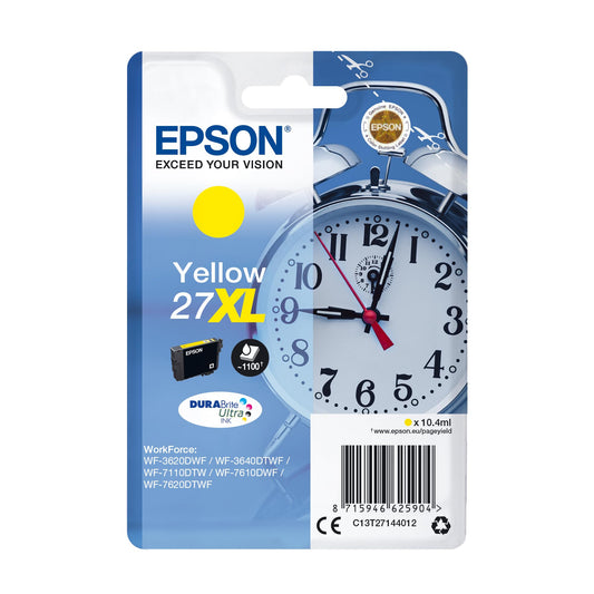 Epson Original 27XL Ink Cartridge (WF-3620DWF, WF-3640DTWF, WF-7110DTW, WF-7210DTW, WF-7610DWF, WF-7620DTWF, WF-7710DWF, WF-7715DWF, WF-7720DTWF), yellow - 235M230