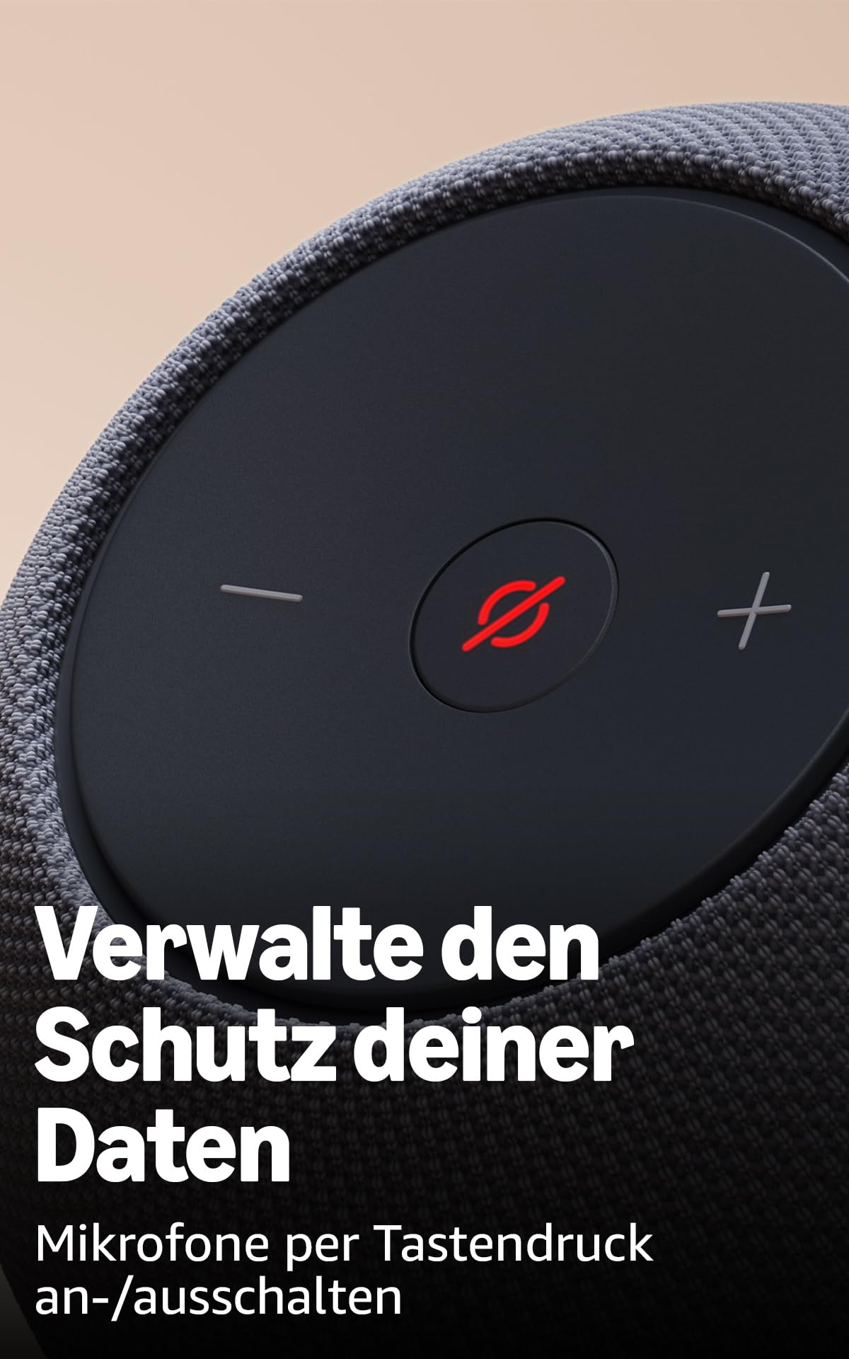 Amazon Echo Dot Max (latest generation), speaker with room-filling sound and integrated smart home hub, graphite, with Alexa+ Early Access - MA49CA
