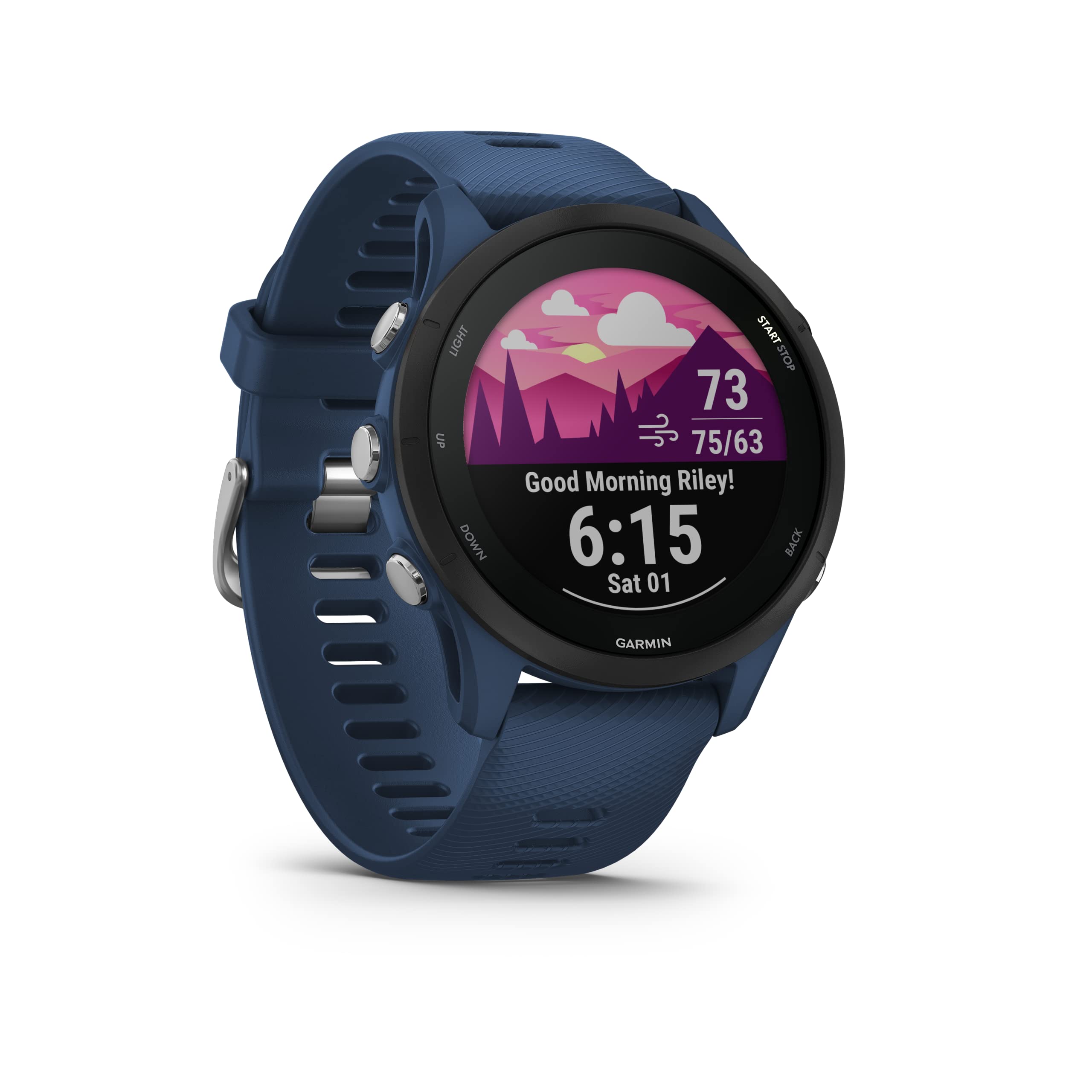 Garmin [renewed] Forerunner 255 - GPS running watch with training plans, running functions and detailed training analysis, 1.3" color display, battery life up to 14 days, waterproof [refurbished] - 010-N2641-11