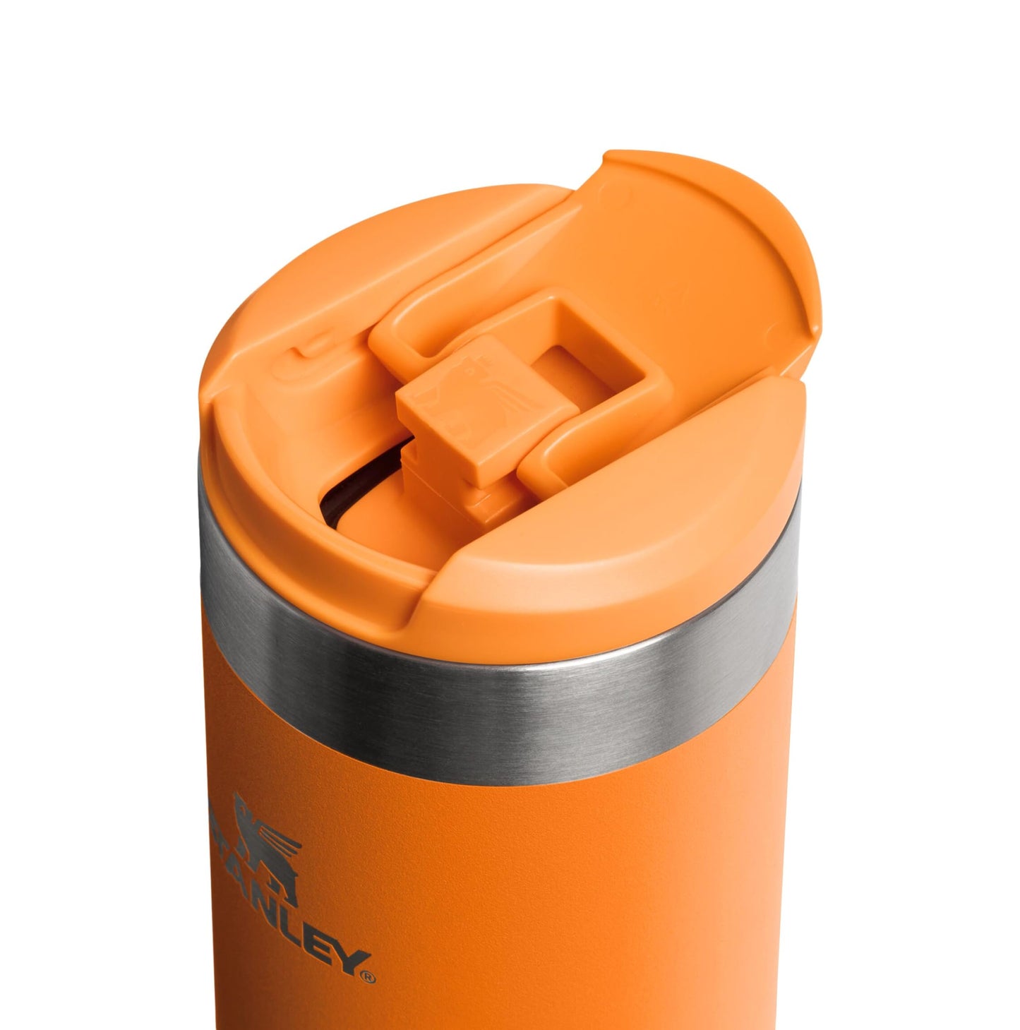 Stanley 1913 Aerolight Transit Thermo Mug 0.35L - Keeps Hot for 4 Hours - Dishwasher Safe - Coffee Mug To Go Leak-Proof - Compatible with Common Car Drink Holders - Goldenrod Coral - 100000111740