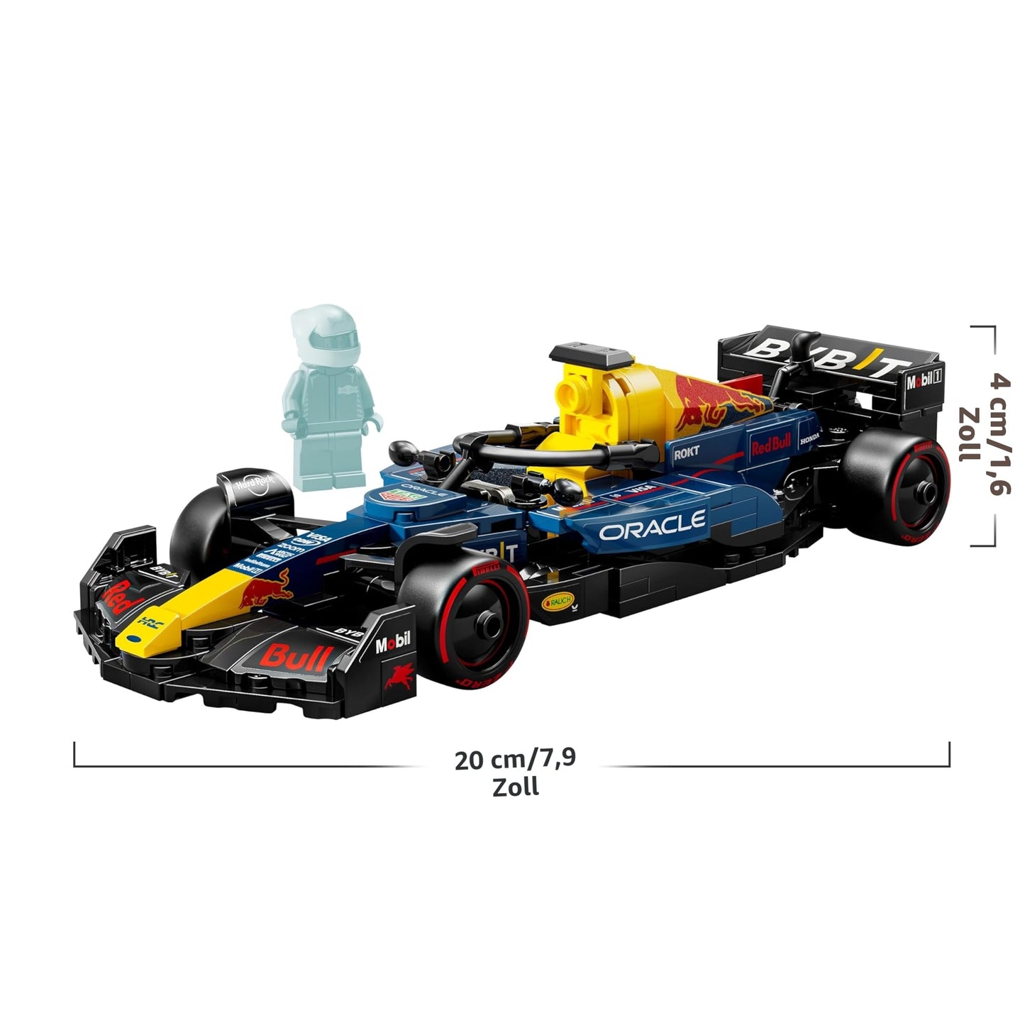 LEGO Speed Champions Oracle Red Bull Racing RB20 F1 racing car - model for adults with Formula 1 minifigure to collect - display piece and gift for fans of motorsports & racing cars 77243