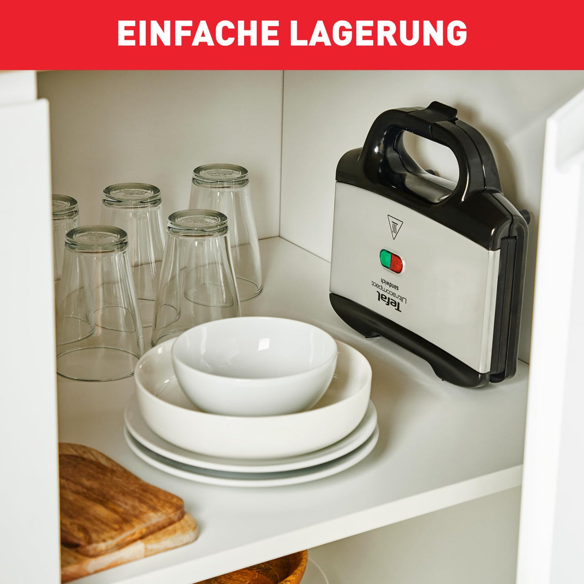 Tefal Ultracompact Sandwichmaker pentru sandvișuri triunghiulare crocante - SM1552
