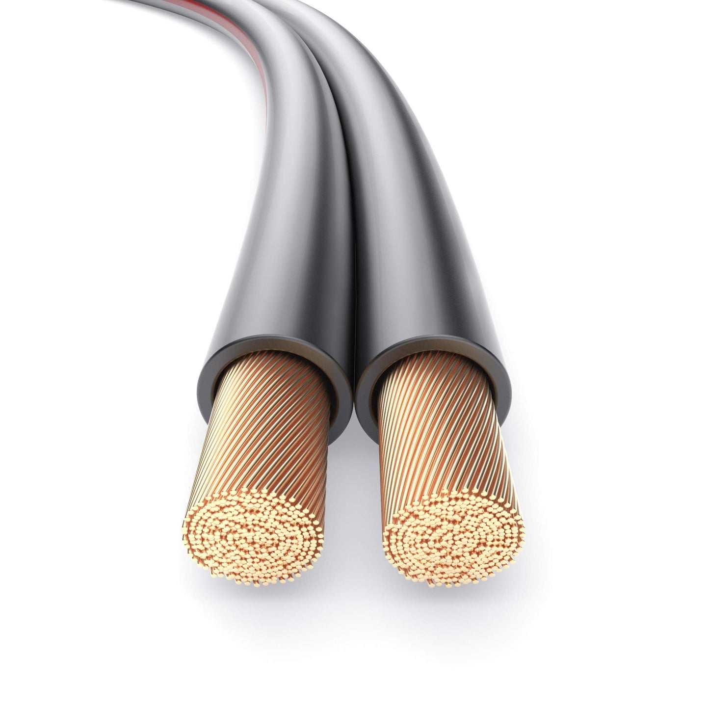 PureLink speaker cable OFC 2x2.50mm² (0.20mm), 30.0m, black with red characteristic curve - SE-SP062-030