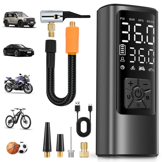 HOVVIDA electric air pump, electric bicycle pump, battery compressor - AM21J2
