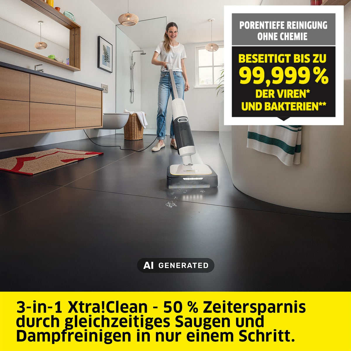 Aspirator cu aburi Kärcher SCV 4, soluție 3 în 1 - 1.056-530.0