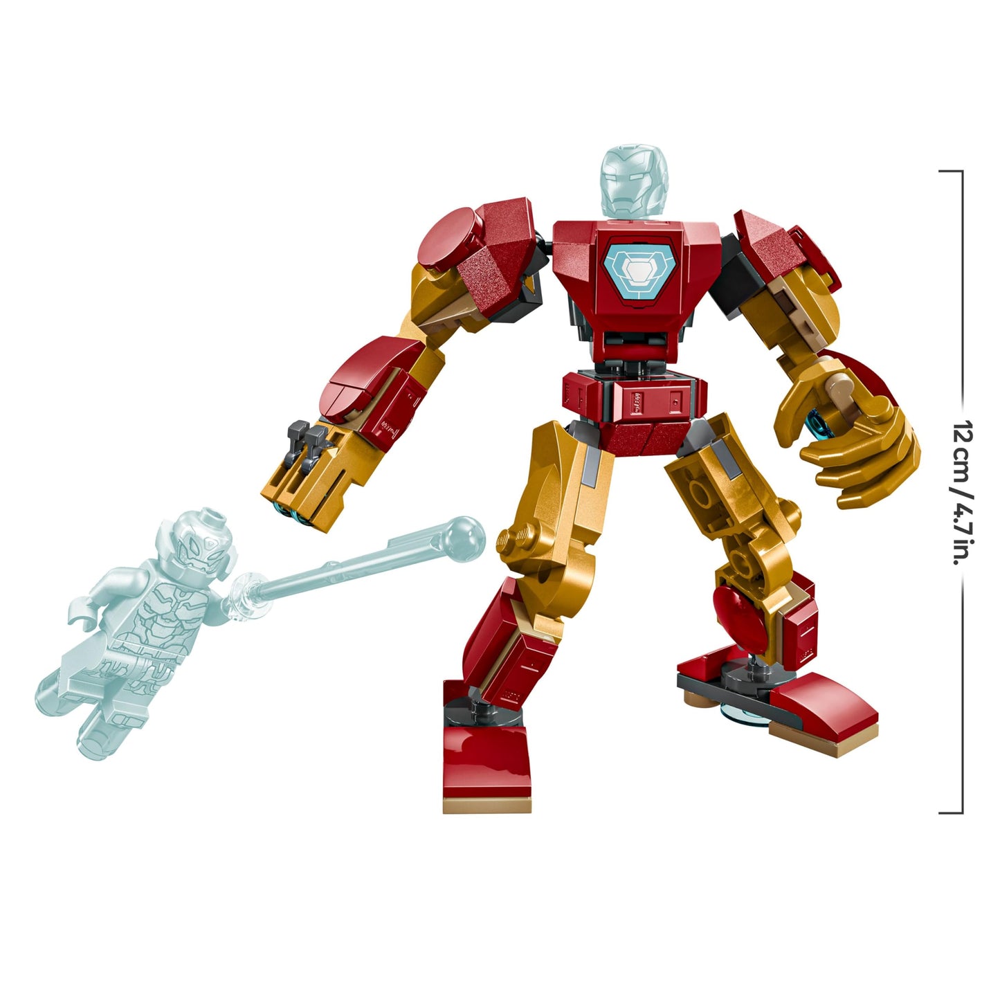 LEGO | Marvel Iron Man Mech vs. Ultron - Superhero Toy with 2 Minifigures - Action Figure with Movable Arms, Legs & Fingers - Gift for Boys and Girls Ages 6 and Up 76307