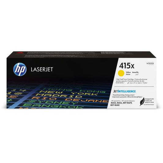 HP 415X Original Toner Yellow, high yield, compatible with HP Color LaserJet Pro M454 / M479 series - W2032X