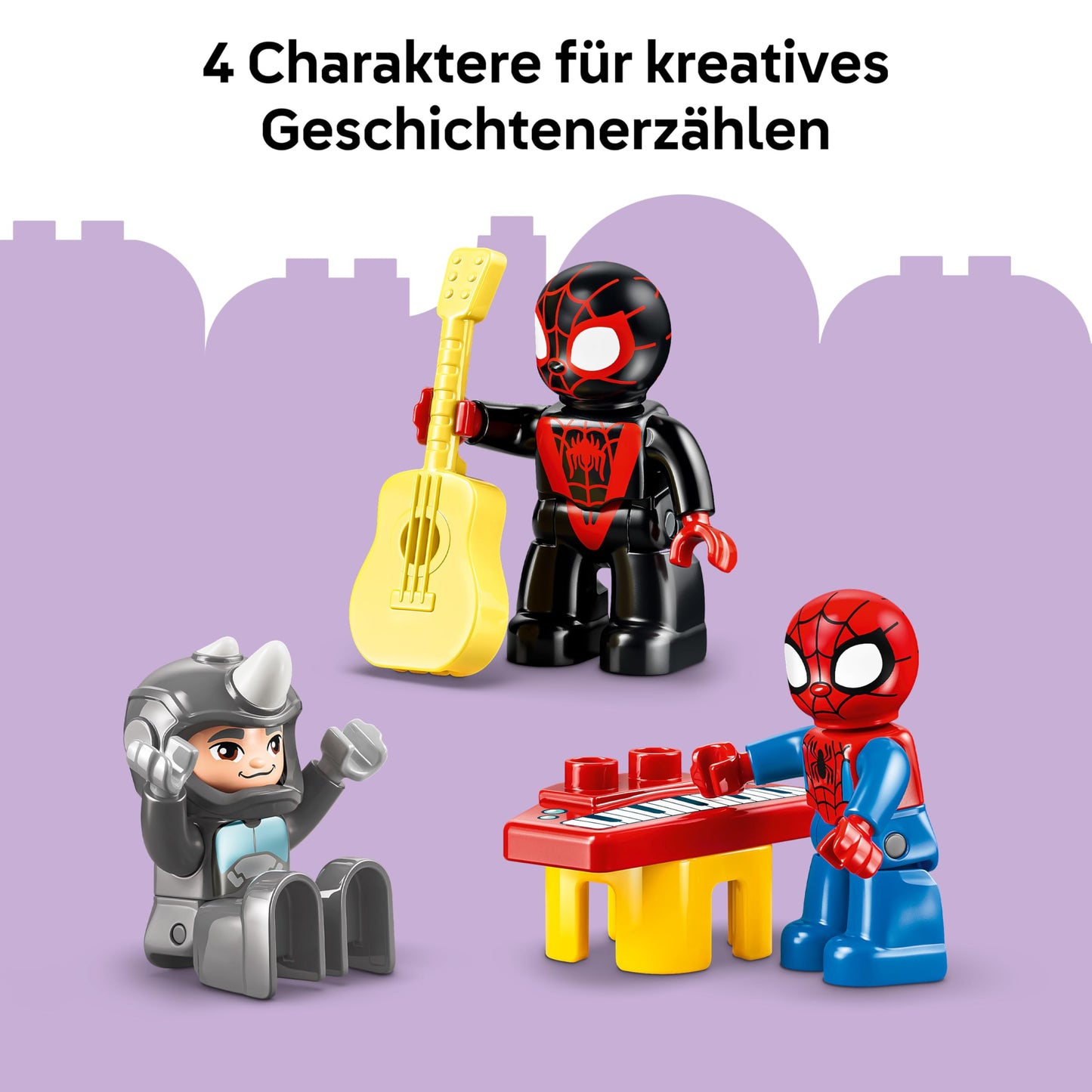 LEGO DUPLO | Marvel Team Spidey's Headquarters - Learning toy to promote motor skills - Toddler Montessori set - Gift for boys aged 2 and up & fans of Spidey & his super friends - 10464