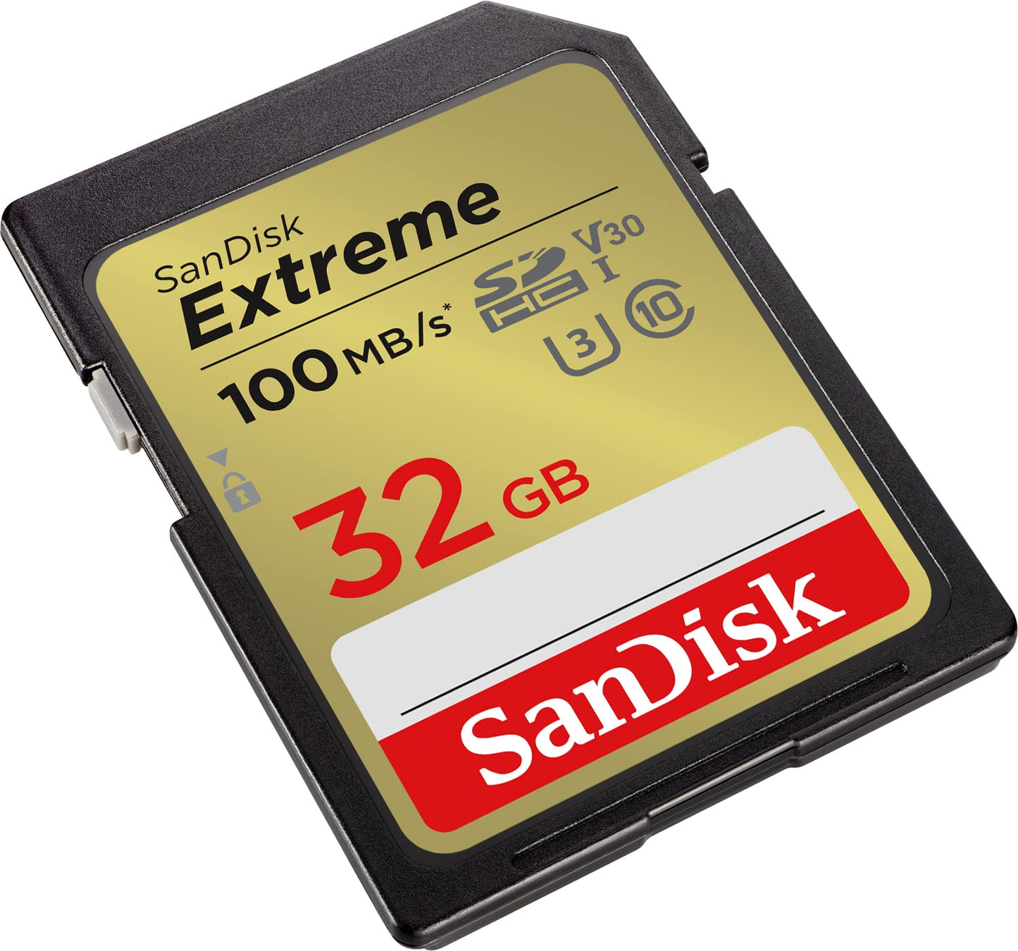 SanDisk Extreme SDHC UHS-I Memory Card 2-Pack 32GB (V30, 100MB/s Transfer, U3, 4K UHD Videos, Waterproof, Shockproof, Temperature Resistant) - SDSDXVT-032G-GNCI2