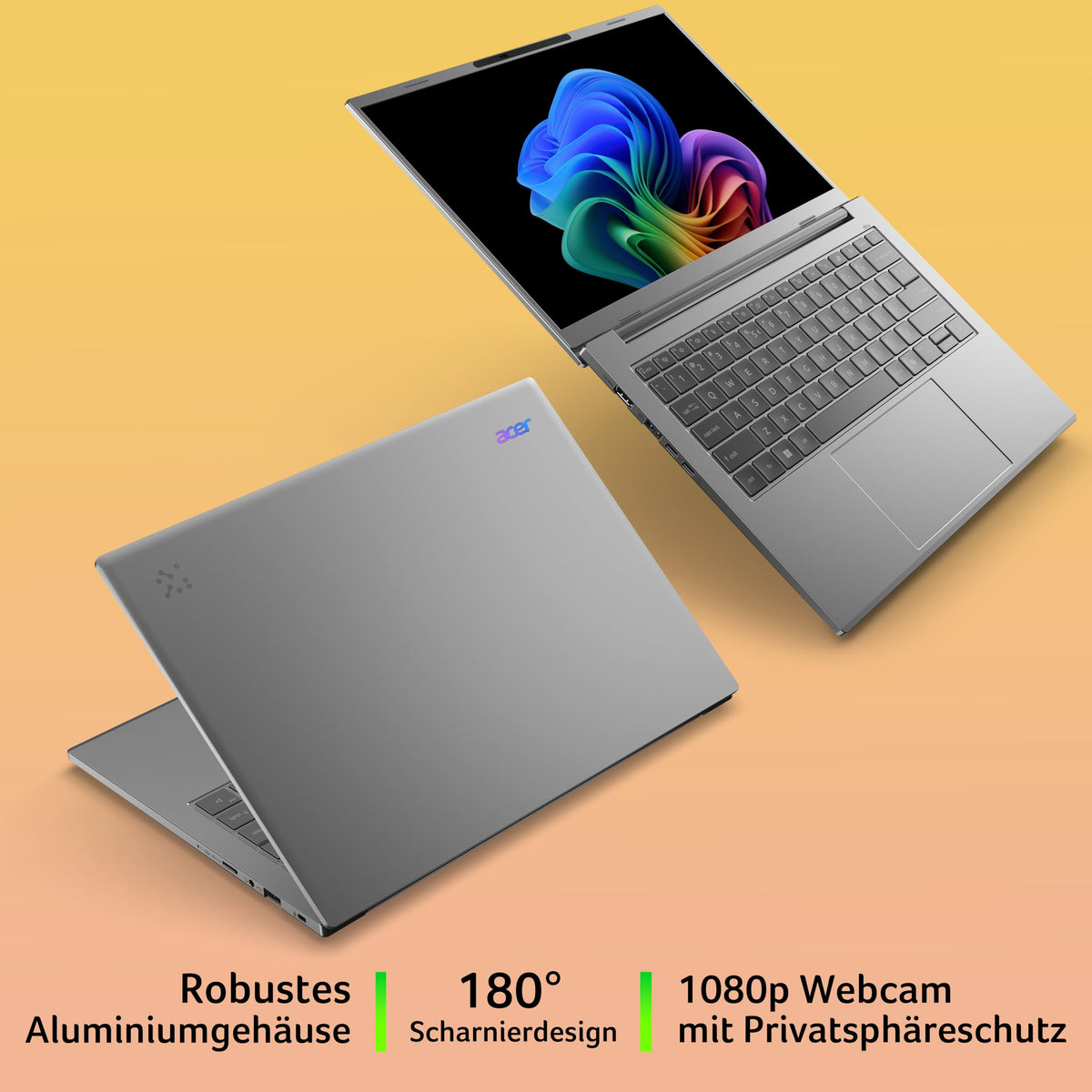 Acer Aspire 14 AI OLED | Laptop | Ryzen AI 5 | 16GB | 1TB | cu adaptor de alimentare - A14-61M-R8XZ