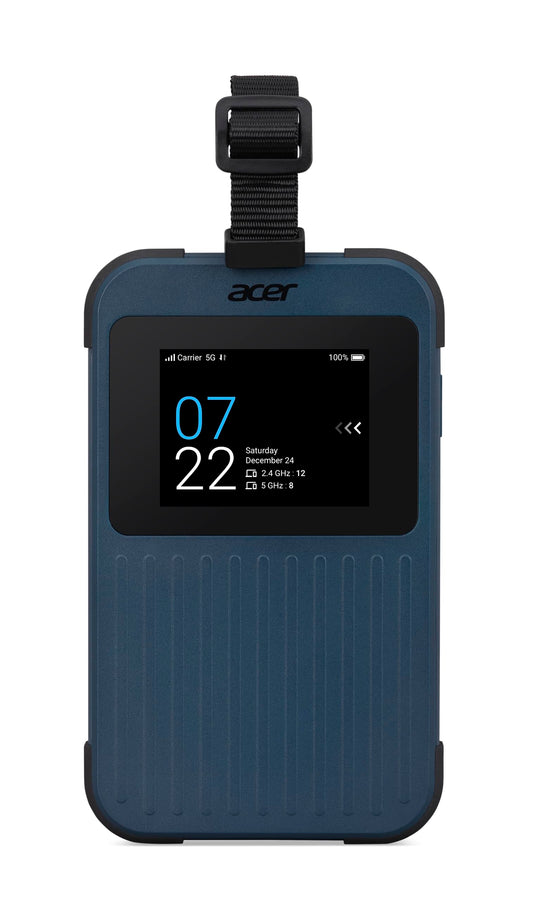 Acer Connect Enduro M3 5G Router (LTE Router) | Mobile WLAN Router SIM Card | WiFi 6 | Dual 2.4 & 5.0 GHz | Nano SIM & Virtual SIM | 6500mAh Battery | USB 3.0 Type-C | MIL-STD-810H