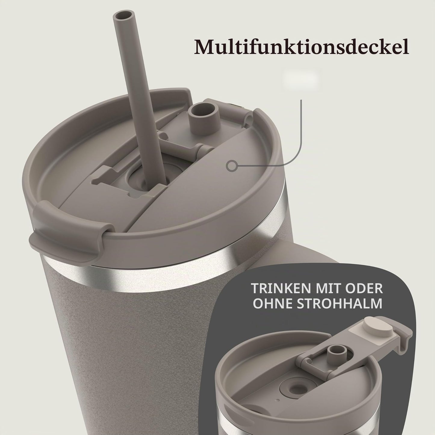 Contigo thermos bottle 1200 ml with handle and straw | Stainless Steel Insulated Thermal Drinking Bottle with Lid | Cools for 29 hours | Travel Mug | Thermo mug | | Inky cap - 2204456