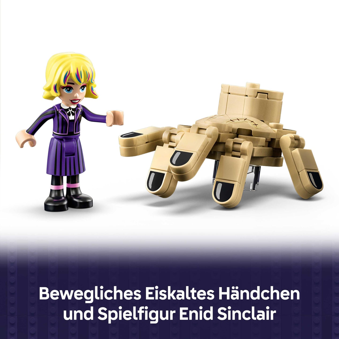 LEGO Wednesday - The Ice-Cold Hand's Apartment - Building toy with Enid minifigure, little hand figure & accessories - Playset gift for girls, boys & series fans aged 12 and over - 76785
