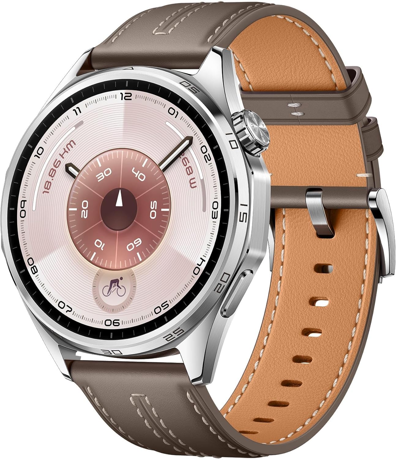HUAWEI Watch GT 6 Smartwatch, GPS, 1.47" AMOLED display, up to 21 days battery life, cycling, 100+ sports modes, compatible with Android™ & iOS, health monitoring, emotional well-being, gray, 46mm - Atum-B19L