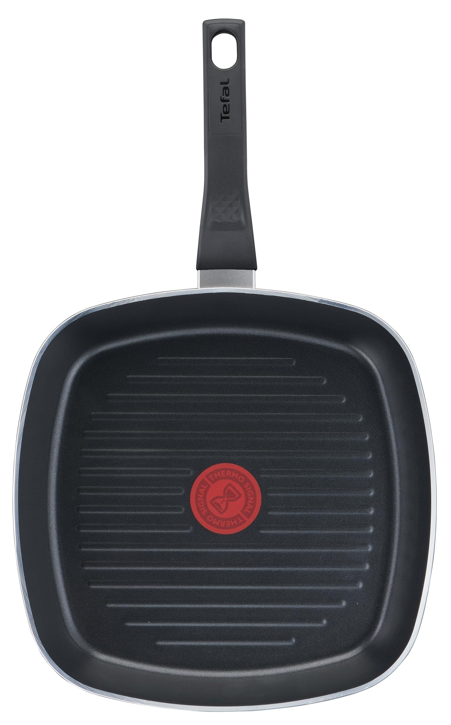 Tefal Easy Cook & Clean grill pan 26x26 cm, non-stick coating, durable steak pan, thermal signal at ideal frying temperature, NOT suitable for induction, Made in France, B5554032