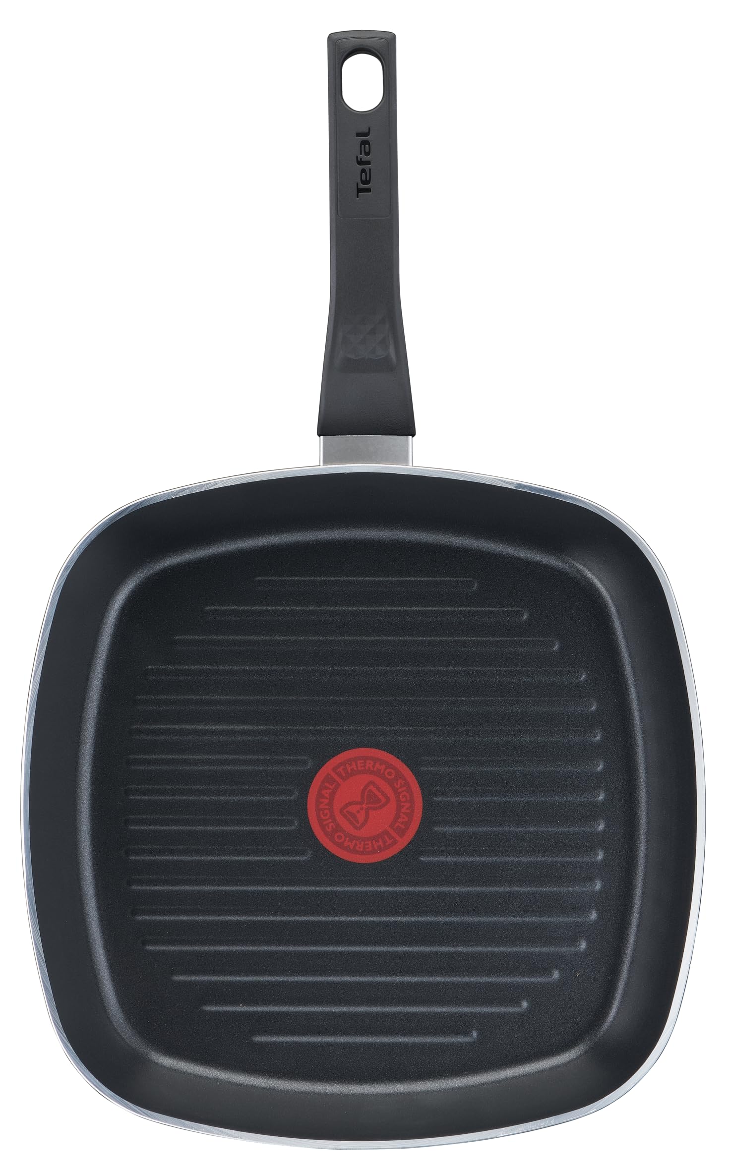 Tefal Easy Cook & Clean grill pan 26x26 cm, non-stick coating, durable steak pan, thermal signal at ideal frying temperature, NOT suitable for induction, Made in France, B5554032