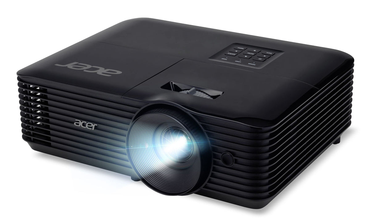 Acer X1228H DLP Beamer (XGA (1,024 x 768 pixels) 4,800 ANSI Lumens, 20,000:1 contrast, 3D, Keystone, 1x 3 Watt speaker, HDMI (HDCP), audio connection) black, Home Cinema/Business - MRJTH11001