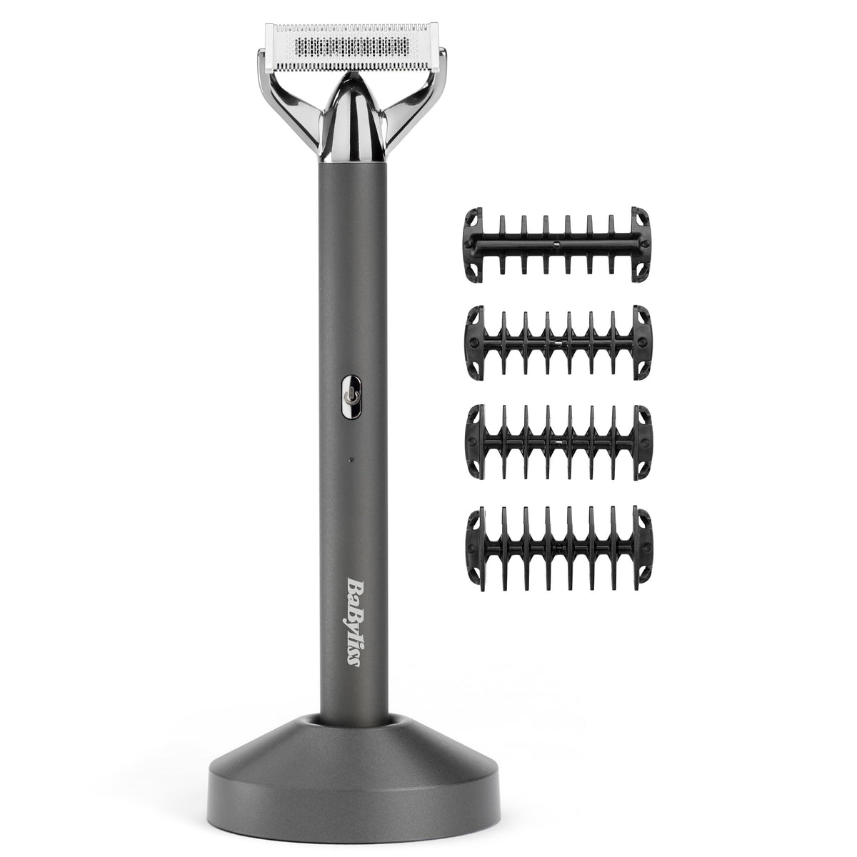BaByliss X-Blade Rasoir electric, trimmer pentru barbă și corp, lame de precizie ultra ascuțite, lamă flexibilă de 50°, 4 capete de pieptene 1-5mm, acumulator Li-Ion fără fir, 100% rezistent la apă, OT996E