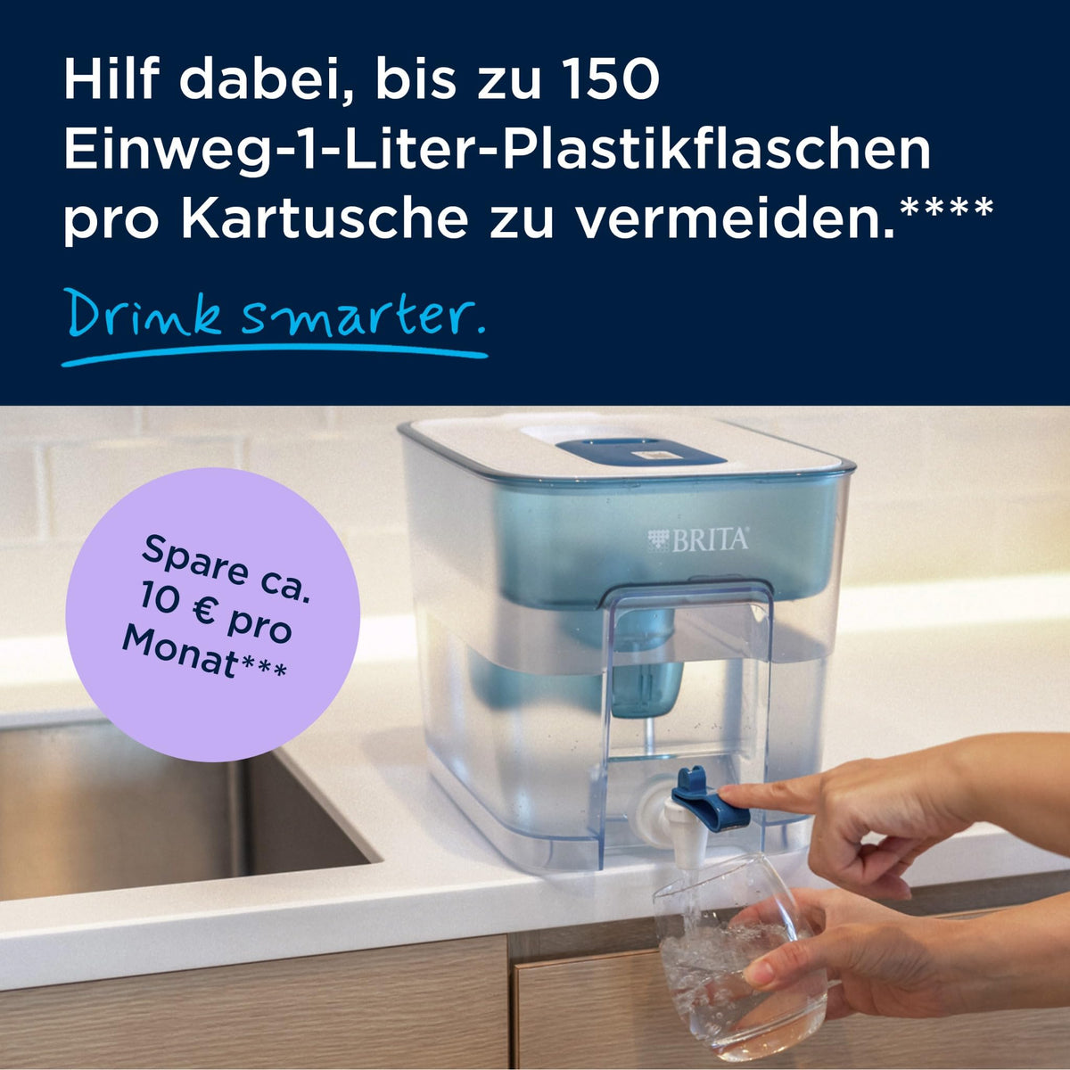 BRITA Water Filter-XXL-Tank MAXTRA Flow, 1x Pure Performance Cartridge - 1052421