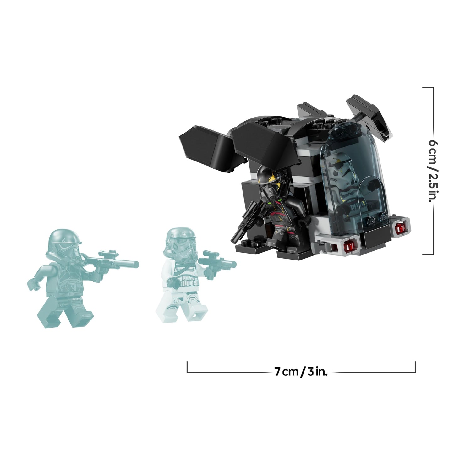 LEGO Star Wars 75412 Death Trooper & Night Trooper Battle Pack - building toy with dropship and 4 mini figures with blasters - collector's gift for boys aged 6 and up and Ahsoka fans