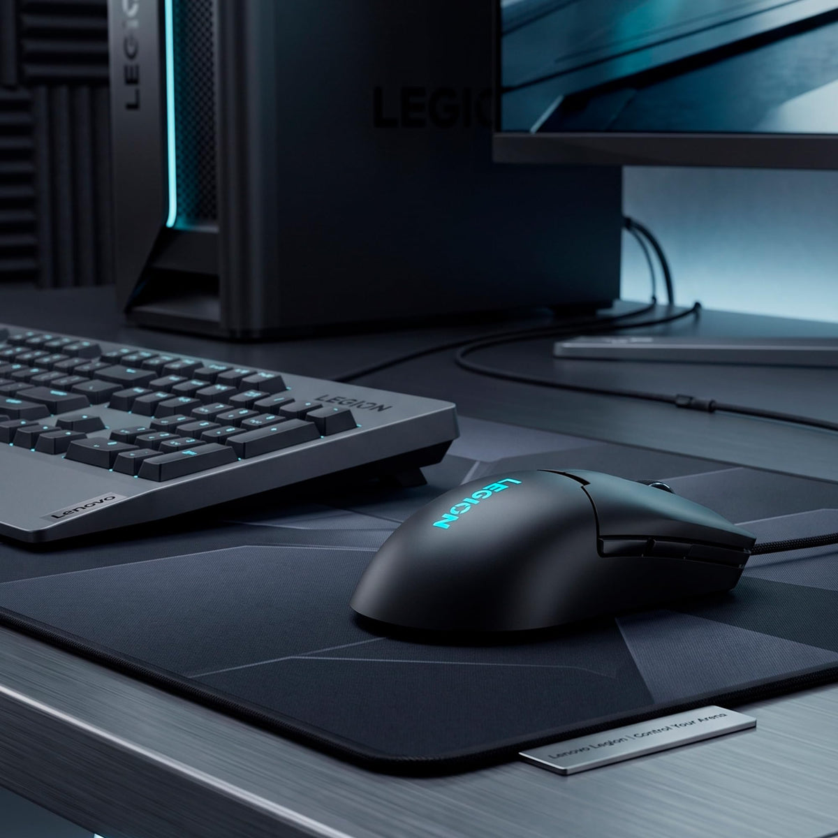 Lenovo Legion M300s RGB Gaming Mouse, up to 8000 DPI, 6 programmable buttons, RGB 16.8 million colors - GY51H47350