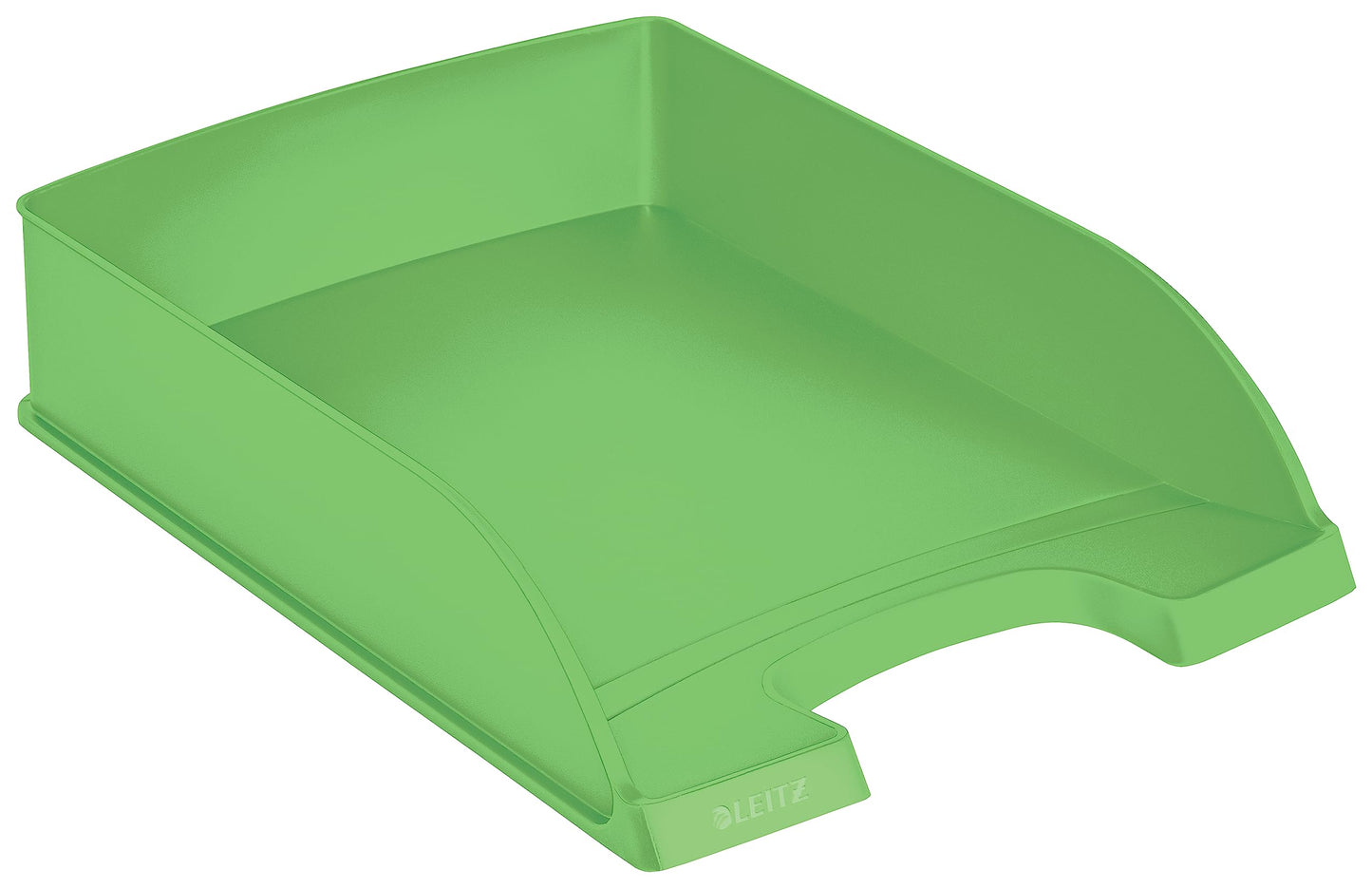 Leitz letter tray A4, pack of 5, stackable storage compartments, Blue Angel, recycling range, green, 52275050
